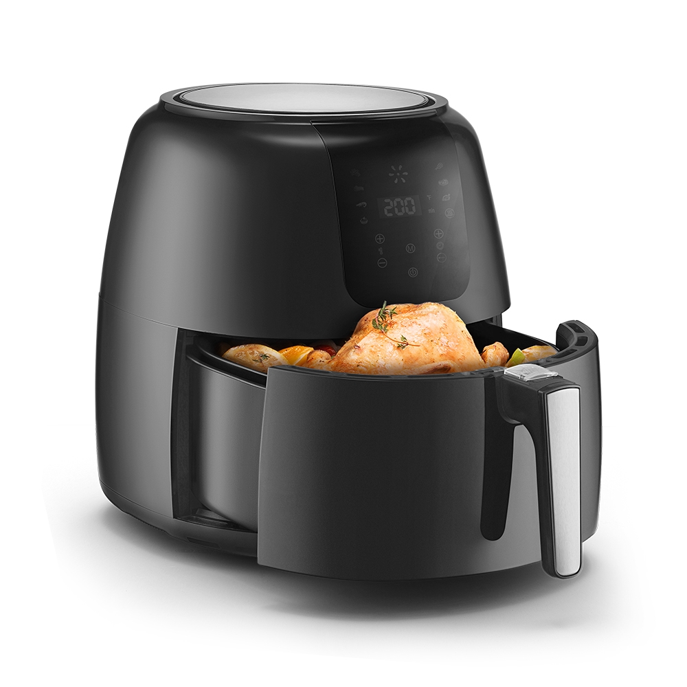 Nồi chiên không dầu Lock&Lock 7.2L EJF296BLK - Hàng chính hãng, chiên được nguyên con gà, tặng kèm chảo nướng - JoyMall
