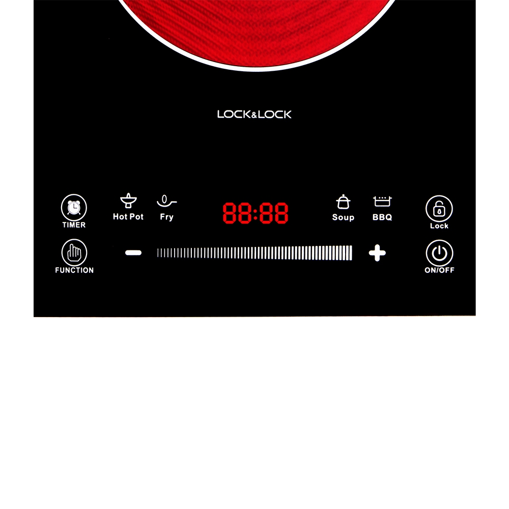 Bếp hồng ngoại Lock&Lock Infrared Cooker EJI421 - Hàng chính hãng, cảm ứng mặt bếp bằng kính cao cấp - JoyMall