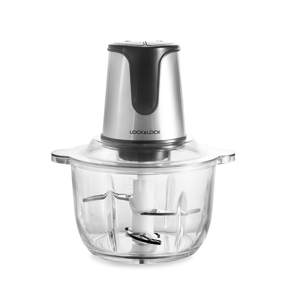 Máy xay thịt Lock&Lock EJM171 2 lít - Hàng chính hãng, 4 lưỡi dao, cối thủy tinh cao cấp, 2 cấp độ xay - JoyMall