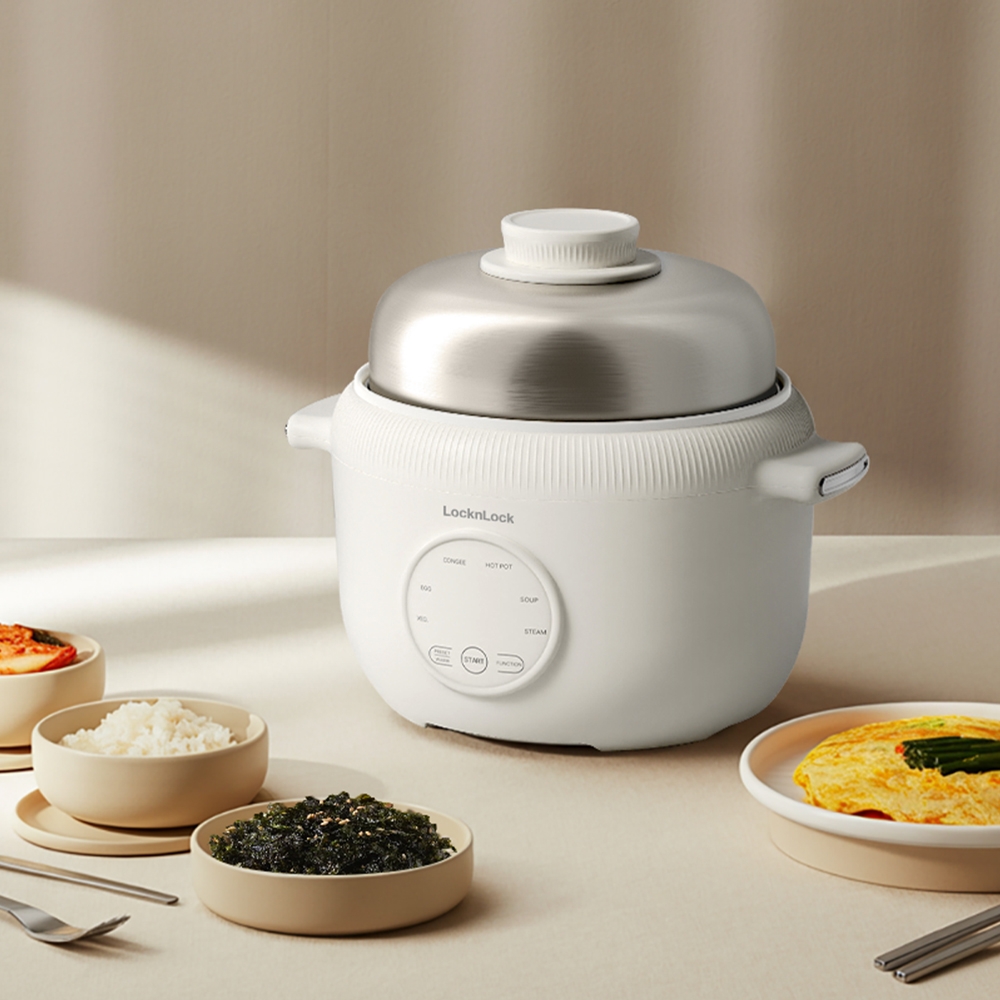 Nồi Điện Đa Năng LocknLock Digital Multipot EJP186IVY 1.6 Lít 500W, Hàng Chính Hãng - JoyMall