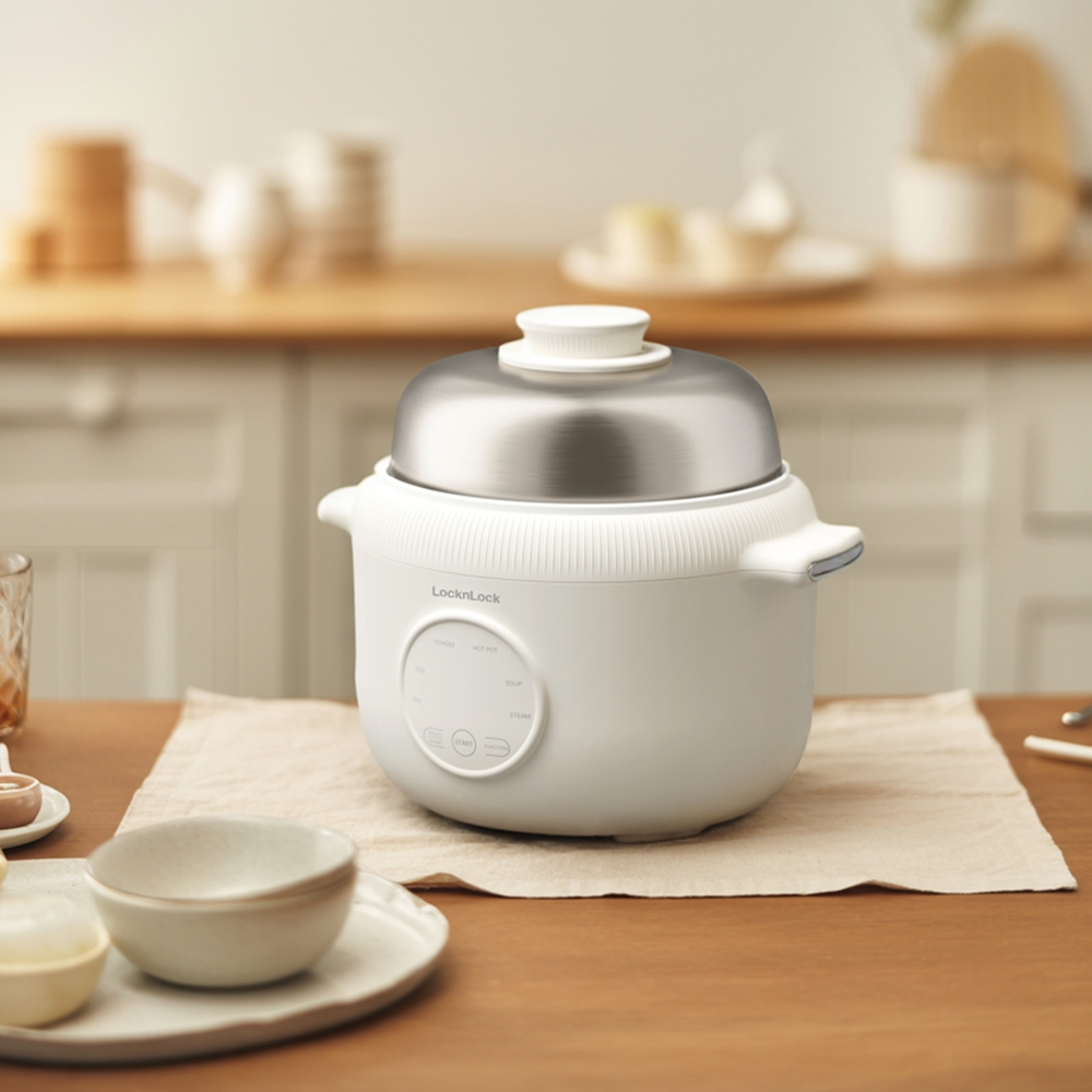 Nồi Điện Đa Năng LocknLock Digital Multipot EJP186IVY 1.6 Lít 500W, Hàng Chính Hãng - JoyMall