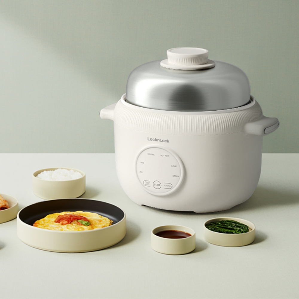 Nồi Điện Đa Năng LocknLock Digital Multipot EJP186IVY 1.6 Lít 500W, Hàng Chính Hãng - JoyMall