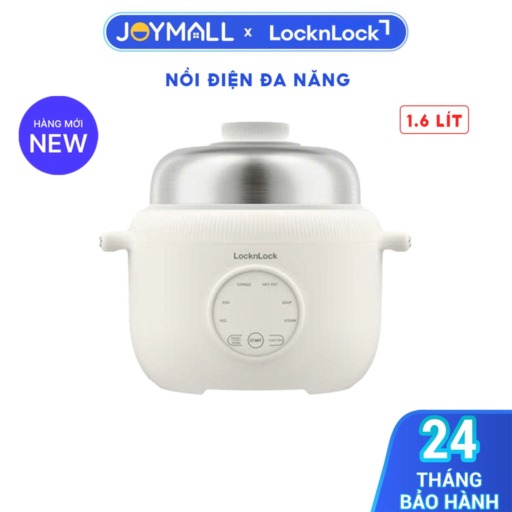 Nồi Điện Đa Năng LocknLock Digital Multipot EJP186IVY 1.6 Lít 500W, Hàng Chính Hãng - JoyMall