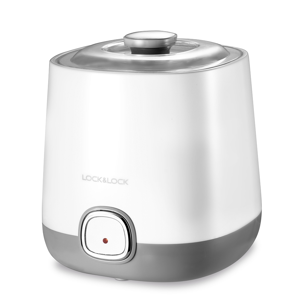 Máy làm sữa chua Lock&Lock EJY110SLV 1000ml - Hàng chính hãng nắp trong suốt dễ quan sát, lên men tự động - JoyMall