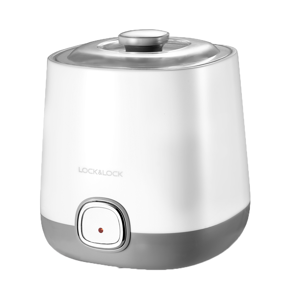 Máy làm sữa chua Lock&Lock EJY110SLV 1000ml - Hàng chính hãng nắp trong suốt dễ quan sát, lên men tự động - JoyMall