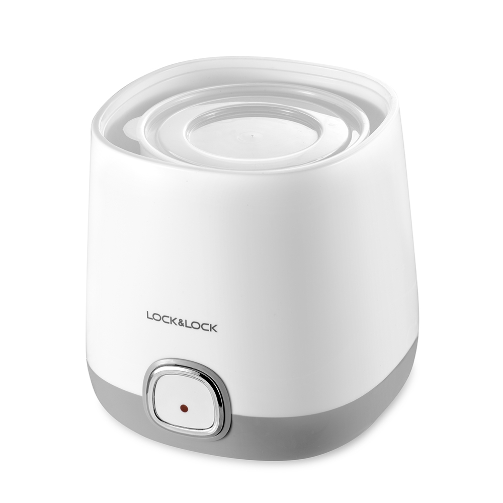 Máy làm sữa chua Lock&Lock EJY110SLV 1000ml - Hàng chính hãng nắp trong suốt dễ quan sát, lên men tự động - JoyMall