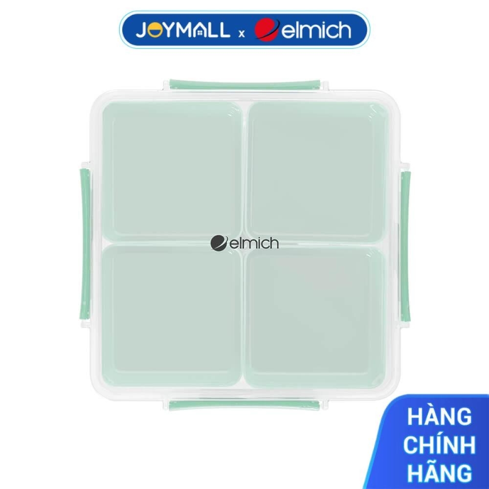 Hộp Nhựa Đa Năng 4 Ngăn Rời Elmich EL-0754 2.7L, Hàng Chính Hãng, Nhựa PP An Toàn - JoyMall