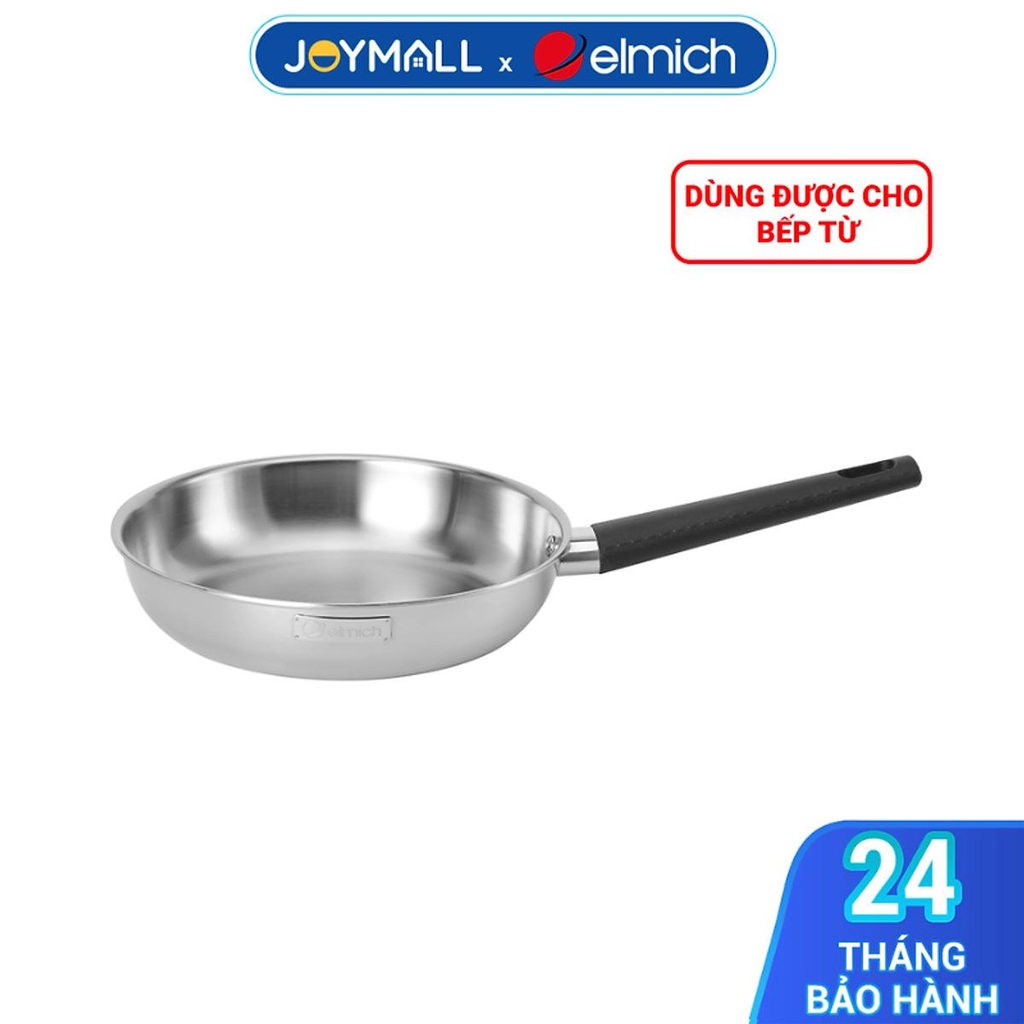 Chảo inox nguyên khối Elmich Basic EL-2840IN nhiều size, Hàng chính hãng, bắt từ nhanh mọi bếp - JoyMall