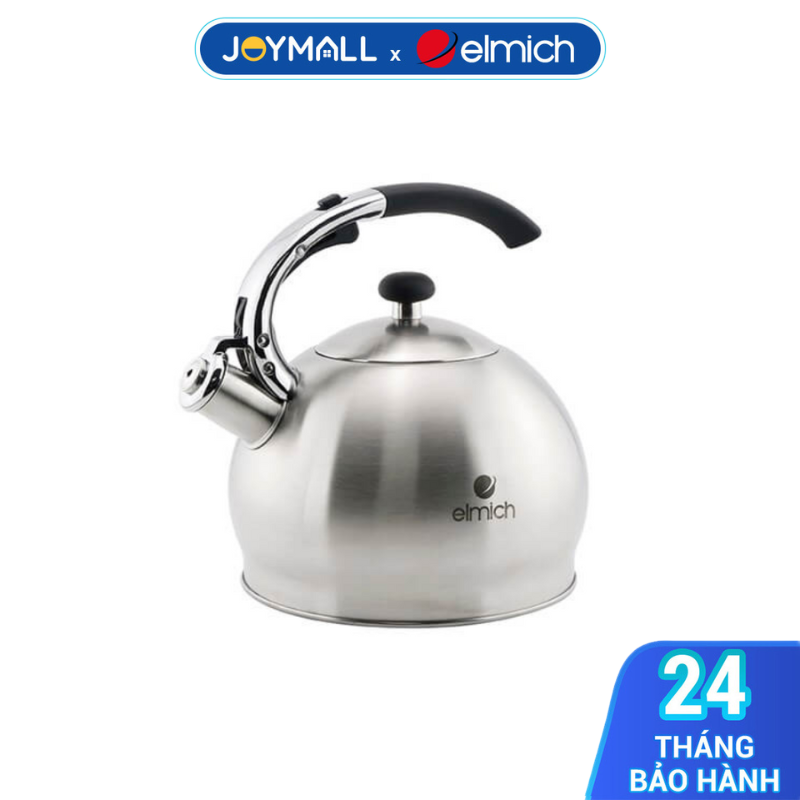 Ấm đun nước inox 304 Elmich EL-3373 3L, Hàng chính hãng, đun sôi nhanh, dùng được nhiều bếp-JoyMall
