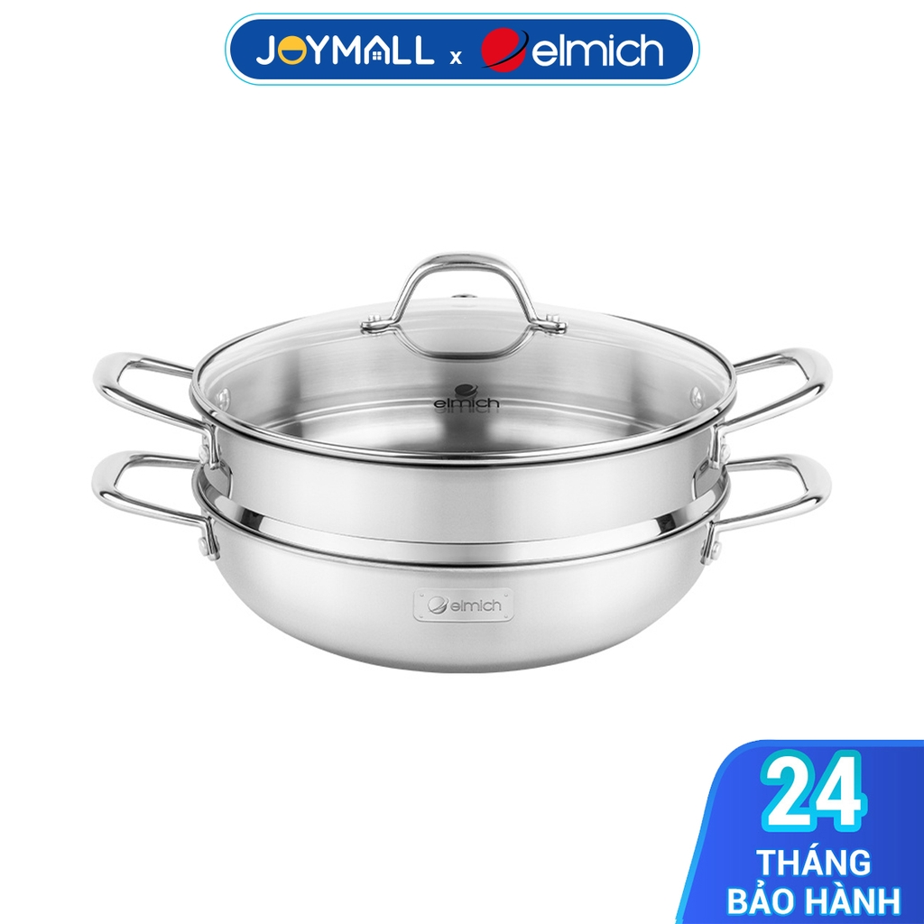 Chảo hấp đa năng Inox liền khối Elmich Trimax Czech EL-3832 size 28cm