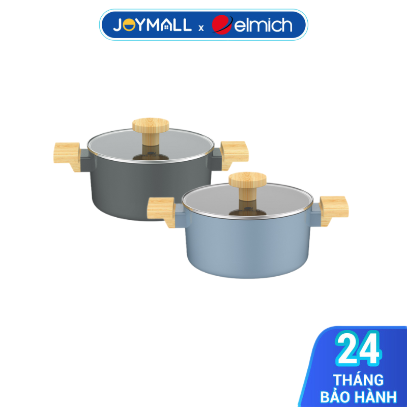 Nồi chống dính vân gỗ Elmich Nature EL-5206 nhiều size, Hàng chính hãng, bắt từ siêu nhanh - JoyMall
