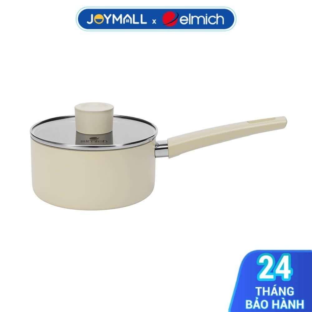 Quánh Phủ Sứ An Toàn Elmich Classic EL-5530BE16 16cm, Hàng Chính Hãng, Dùng Mọi Loại Bếp - JoyMall