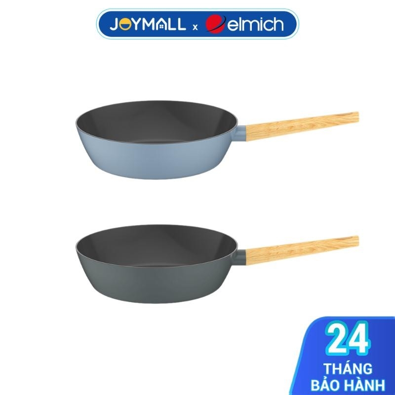 Chảo chống dính vân gỗ Elmich Nature EL-5947 nhiều size, Hàng chính hãng, bắt từ nhanh - JoyMall