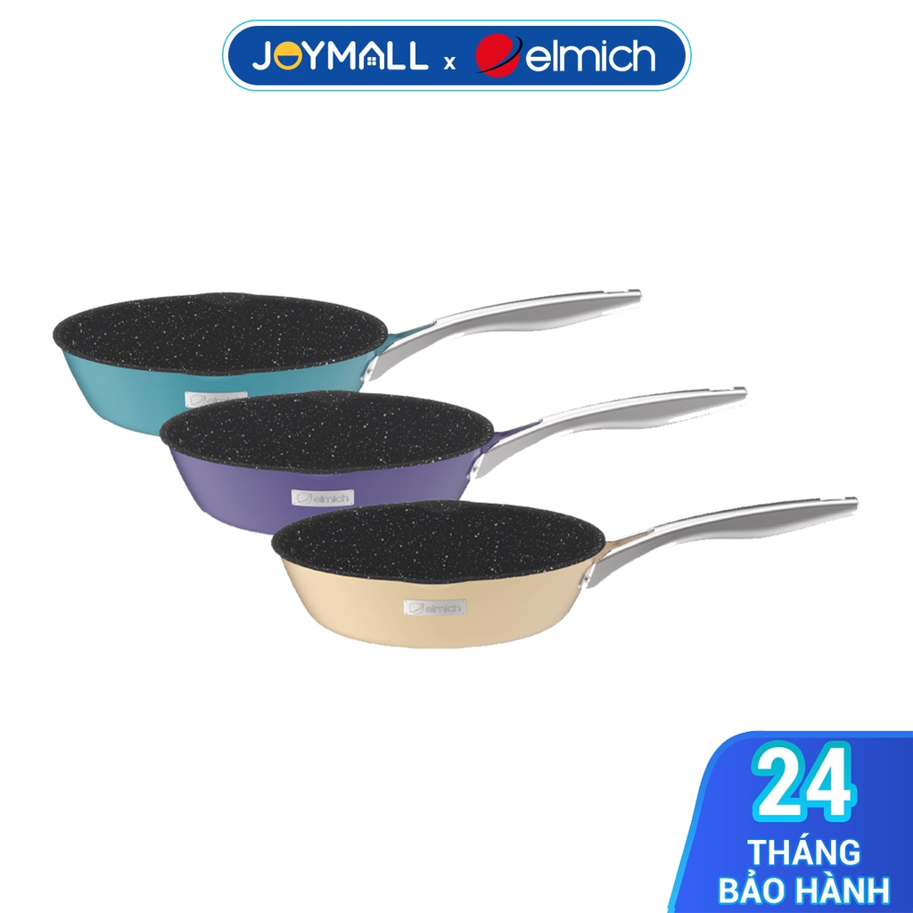Chảo chống dính Full induction Elmich Hera 3 màu 4 size, Hàng chính hãng, bắt từ siêu nhanh trên mọi loại bếp - JoyMall
