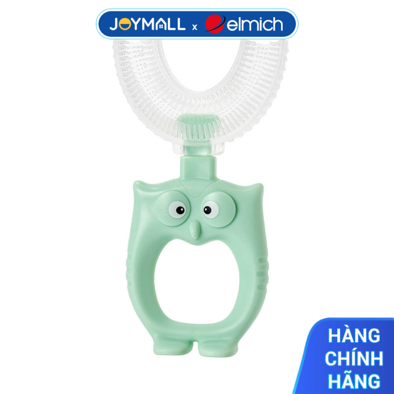 Bàn chải chữ U siêu mềm cho bé Elmich BabyCare EL0752, Hàng chính hãng, đầu silicone mềm mại-JoyMall