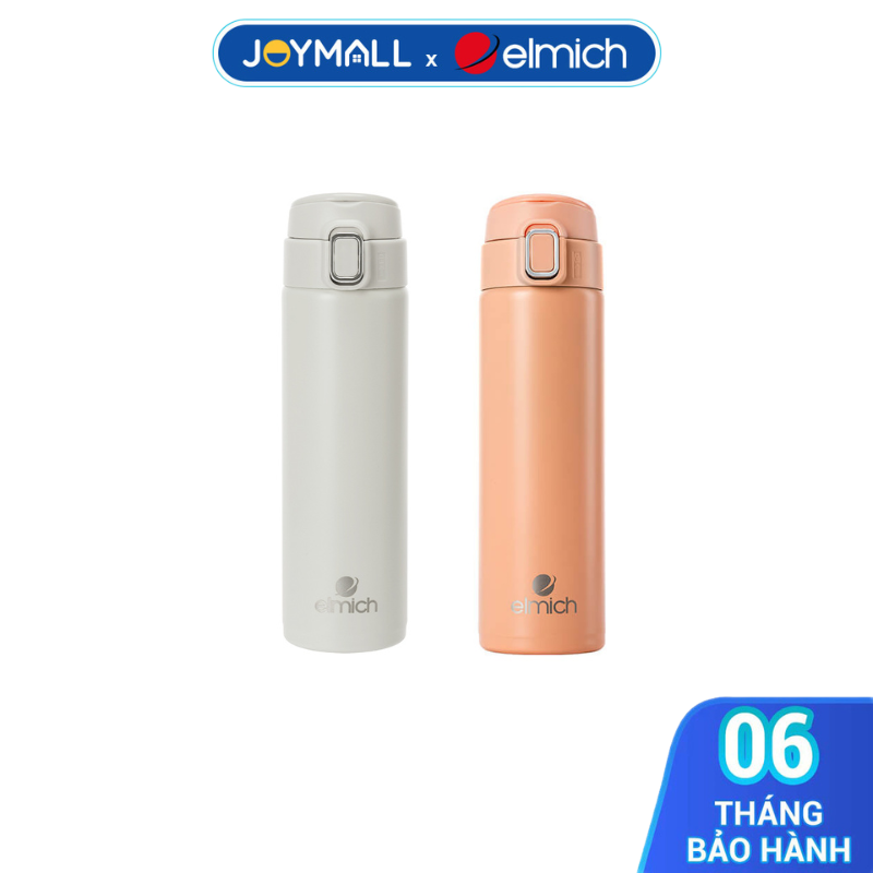 Bình Giữ Nhiệt Inox 304 Elmich EL8347 480ml,Hàng Chính Hãng,Nắp Mở 1 Chạm,Quai Xách Tiện Lợi-JoyMall