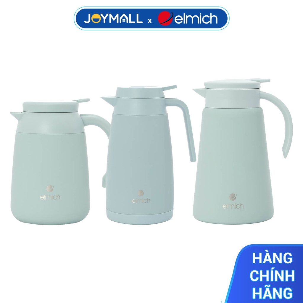 Bình giữ nhiệt gia đình 1L Elmich EL8353 EL8354 EL8356, Hàng chính hãng, Inox 304, Nắp chống tràn - JoyMall