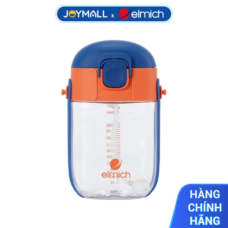 Bình nước trẻ em Elmich BabyCare EL8370 450ml, Hàng chính hãng, nhựa tritan an toàn,BPA Free-JoyMall