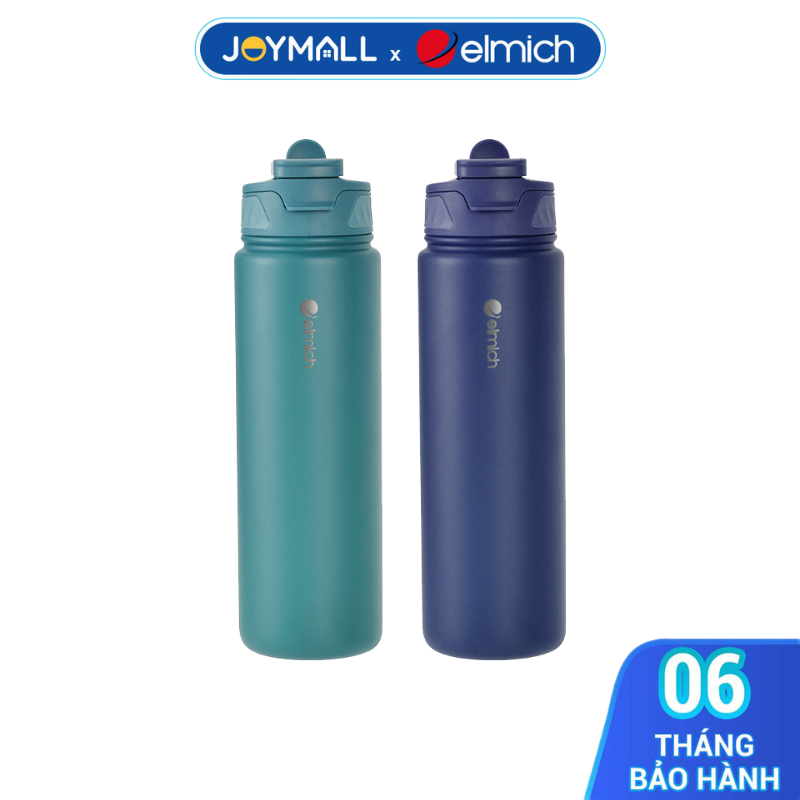 Bình giữ nhiệt Elmich 550ml EL8375 720ml EL8376, Hàng chính hãng, inox 304, nắp mở 1 chạm - JoyMall
