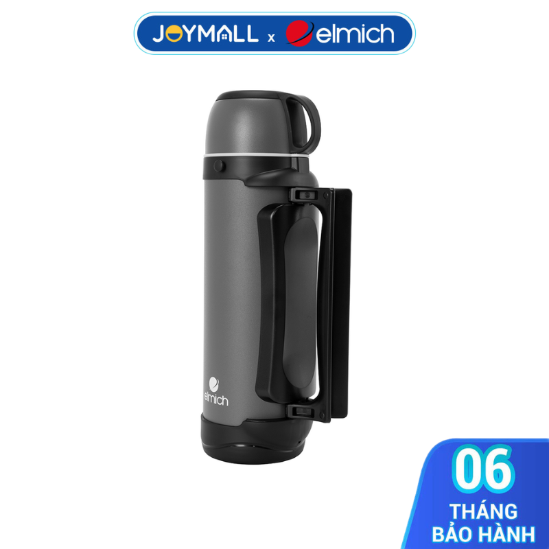 Bình giữ nhiệt inox 304 Elmich EL8379 dung tích 1.9L, Hàng chính hãng, dây đeo tiện lợi - JoyMall