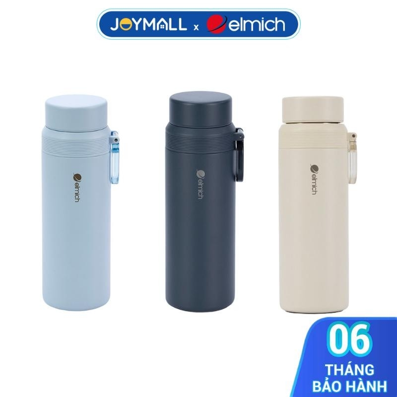 Bình Giữ Nhiệt Inox 304 Elmich EL8383 510ml EL8382 810ml, Hàng Chính Hãng, Nắp Mở 1 Chạm - JoyMall