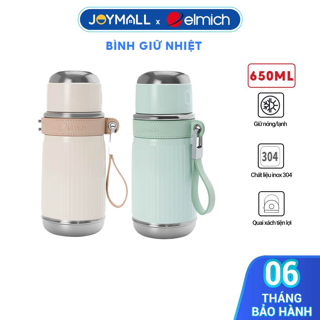 Cốc Giữ Nhiệt Inox 304 Elmich EL8386 Dung Tích 550ml