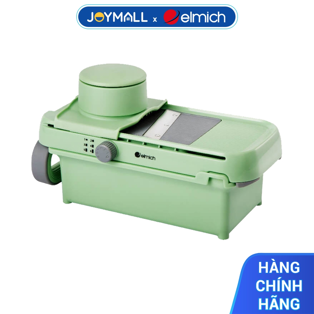 Bộ dụng cụ cắt gọt rau củ quả đa năng Elmich EL8426, Hàng chính hãng, lưỡi dao thép không gỉ, đế chống trượt - JoyMall - Màu sắc Xanh EL8426