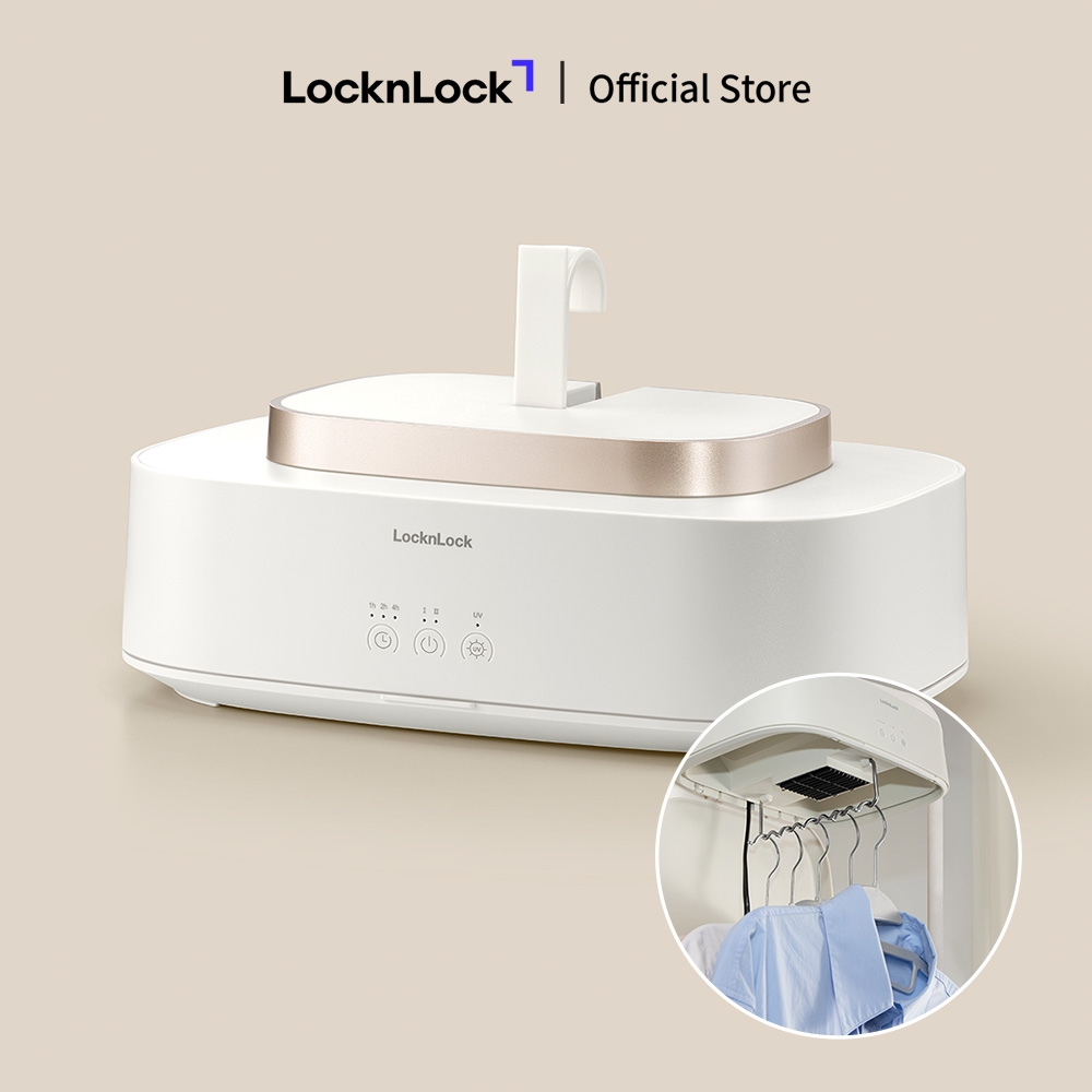 Máy Sấy Khử Khuẩn Quần Áo LocknLock Cloth Sterilizer Dryer END112IVY 600W, Hàng Chính Hãng - JoyMall