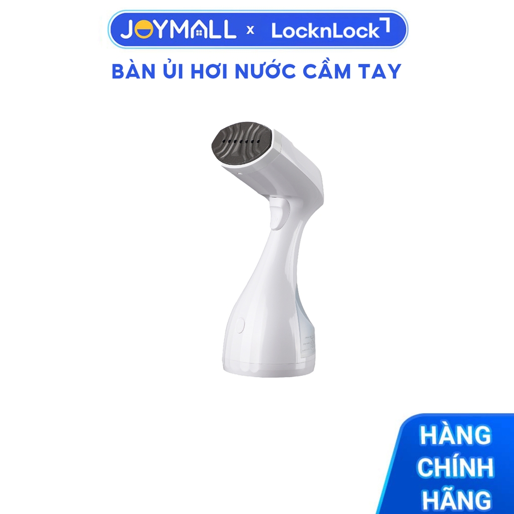 Bàn ủi hơi nước cầm tay LocknLock Portable Handy Steamer ENI222WHT, Hàng chính hãng, mặt là phủ sứ - JoyMall