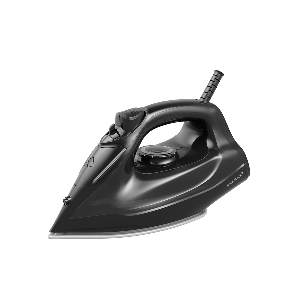 Bàn Ủi Hơi Nước LocknLock ENI334BLK 1800W 200ml, Hàng Chính Hãng, Mặt Đế Phủ Gốm Ceramic – JoyMall