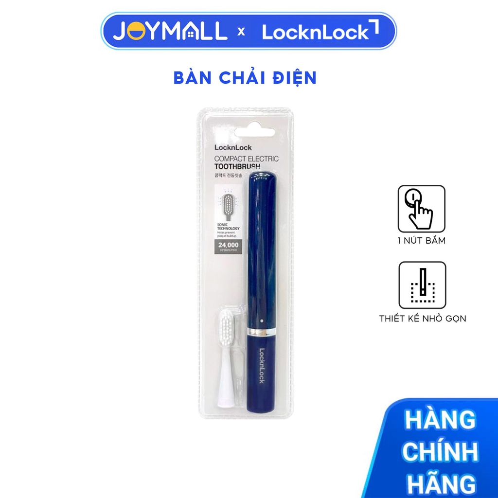 Bàn chải đánh răng điện Locknlock, Electric portable toothbrush 171x21x20 mm - Màu xanh Navy ENR344NVY