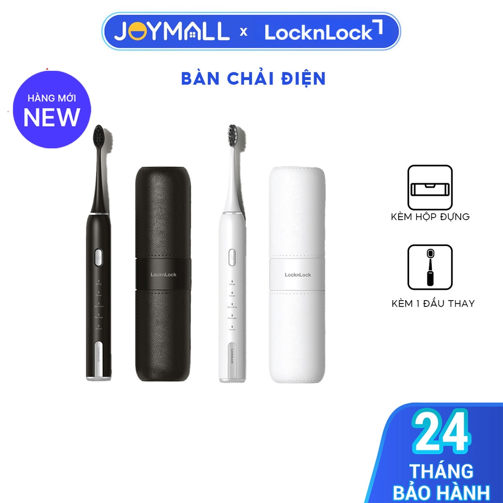 Bàn Chải Điện LocknLock Electric Toothbrush ENR386, Hàng Chính Hãng, Kèm Hộp Đựng - JoyMall