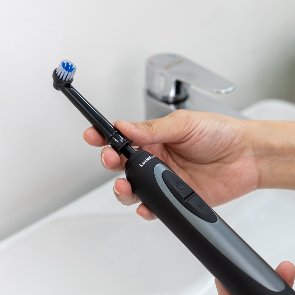 Bộ 4 đầu bàn chải điện LocknLock ENR626BLK_RB màu đen - Hàng chính hãng - JoyMall