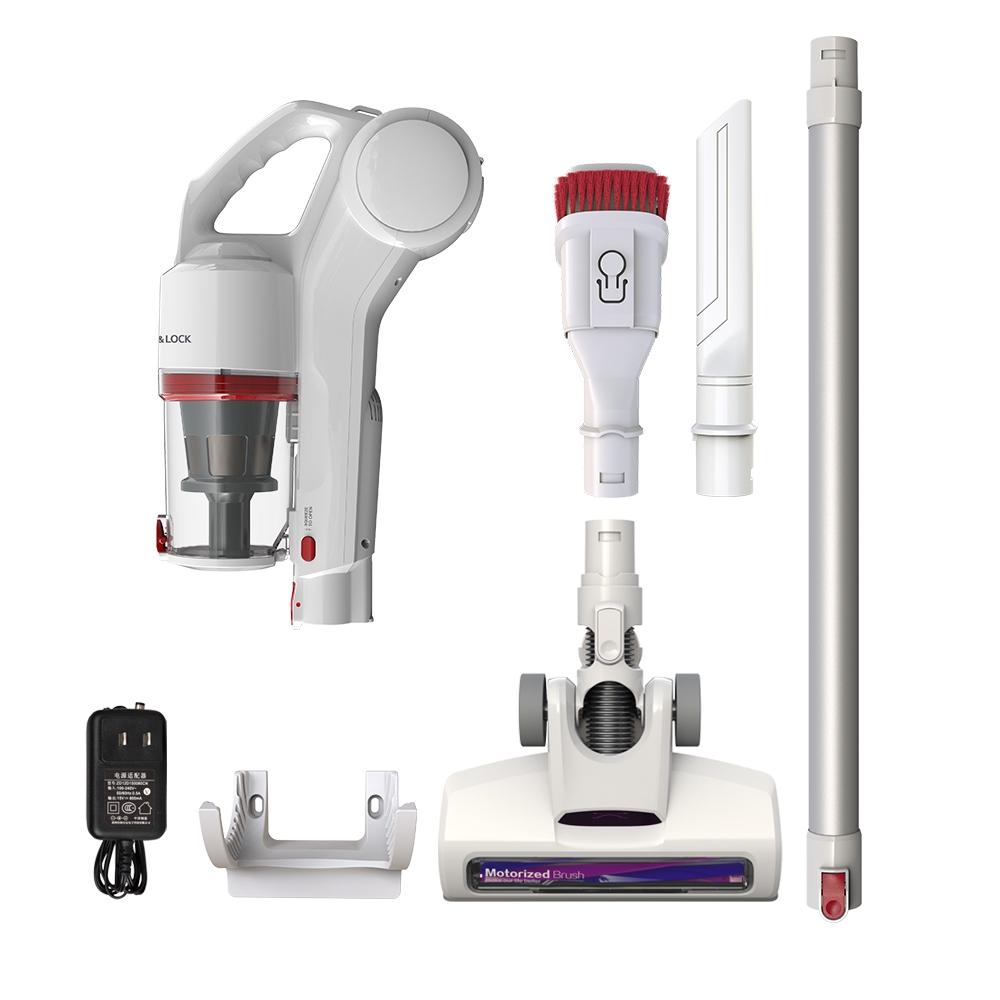 Máy hút bụi cầm tay không dây Lock&Lock ENV116WHT 150W - Hàng chính hãng, dùng trong nhà, xe ô tô - JoyMall