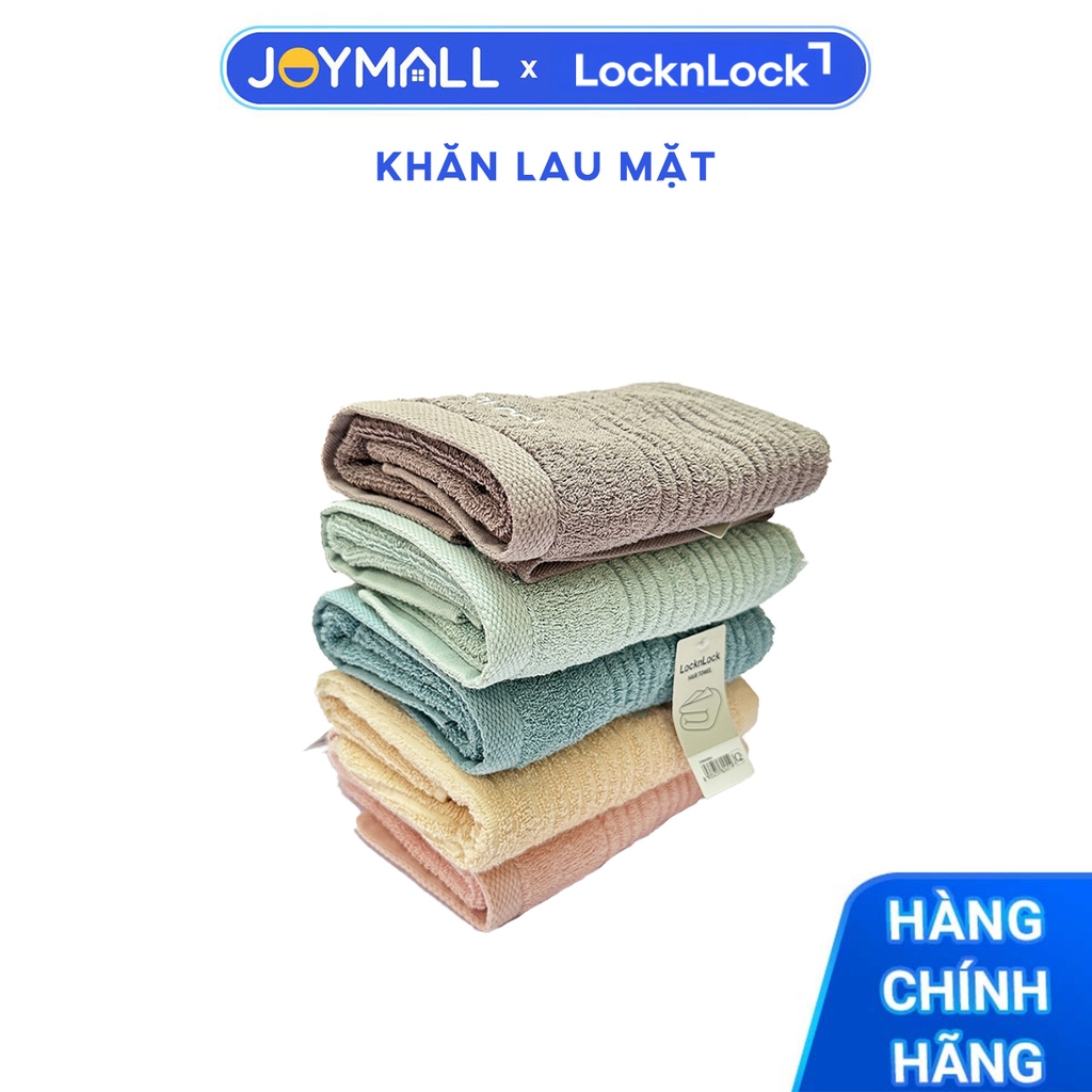 Khăn Lau Mặt, Lau Tóc LocknLock, Hàng Chính Hãng, Vải Cotton, Nhiều Màu – JoyMall