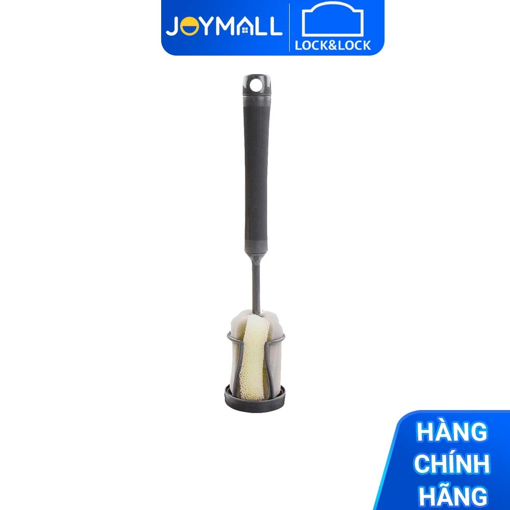 Dụng cụ rửa chai và ly Lock&Lock ETM143DGRY - Hàng chính hãng, có đế dựng và lỗ treo tiện lợi - JoyMall