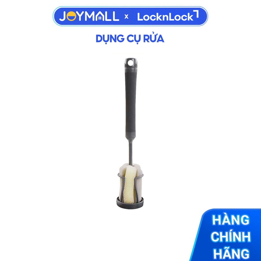 Dụng cụ rửa chai và ly Lock&Lock ETM143DGRY - Hàng chính hãng, có đế dựng và lỗ treo tiện lợi - JoyMall