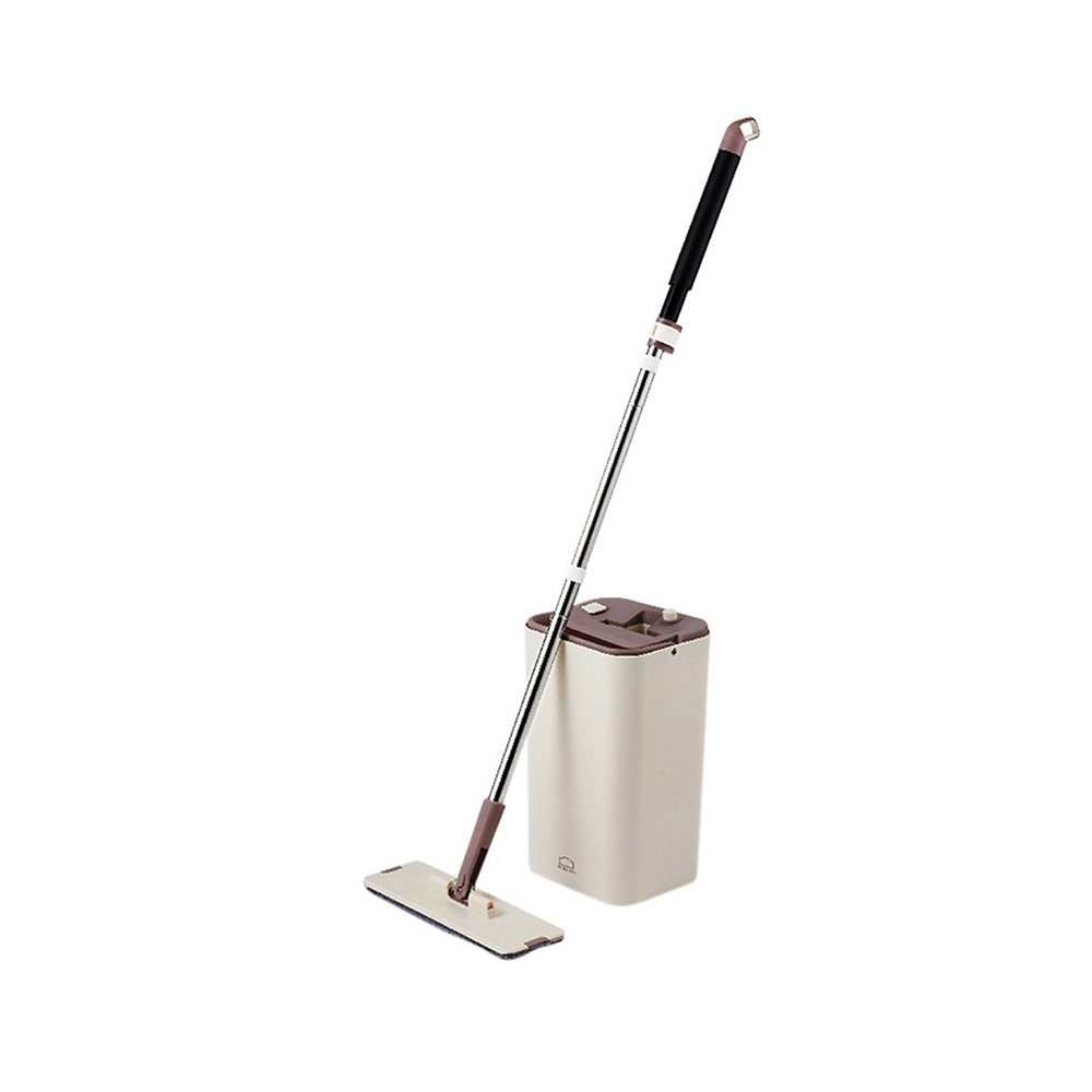 Bộ cây lau nhà xoay tay Lock&Lock Squeeze Flat Mop ETM471 - Hàng chính hãng, chất liệu Inox, nhựa PP, ABS - JoyMall