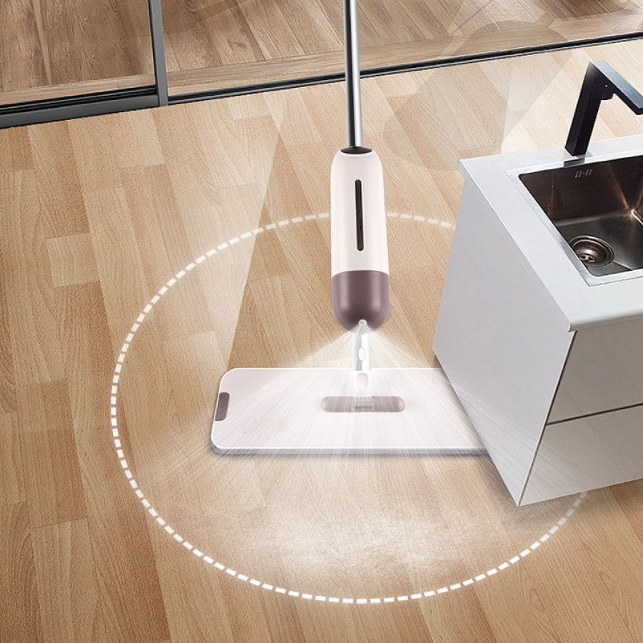 Cây lau nhà Lock&Lock dạng xịt nước Capsule Spray Mop ETM472 - Hàng chính hãng, phun nước nhiều diện rộng - JoyMall