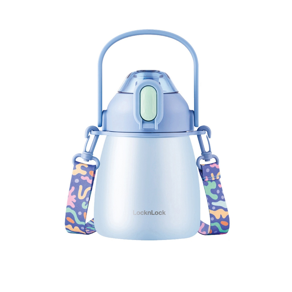 Bình giữ nhiệt LocknLock 1-1.5L LHC3311 LHC3312 - Hàng chính hãng chất liệu thép không gỉ, có dây deo, nắp bật 1 chạm tiện lợi - JoyMall