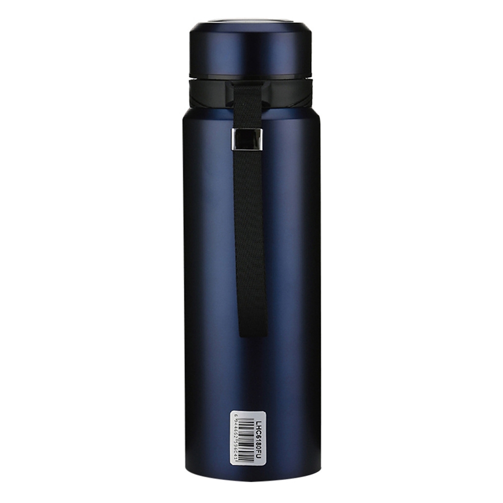 Bình giữ nhiệt Lock&Lock 800ml LHC6180 Vacuum Bottle - Hàng chính hãng, có khay lưới lọc trà, dây treo xách - JoyMall