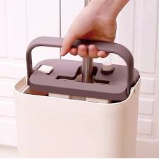 Bộ cây lau nhà xoay tay Lock&Lock Squeeze Flat Mop ETM471 - Hàng chính hãng, chất liệu Inox, nhựa PP, ABS - JoyMall