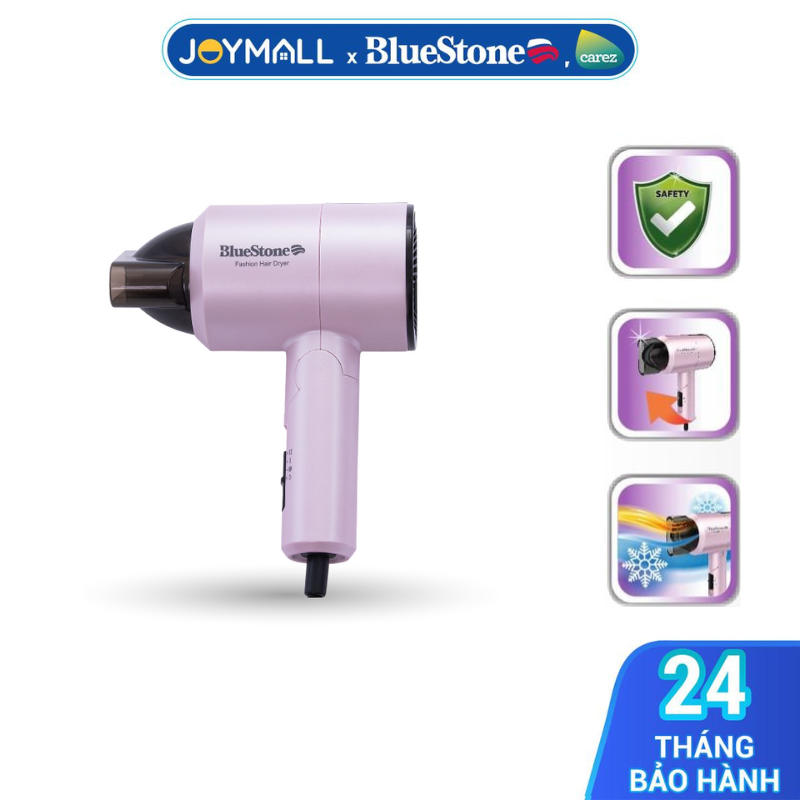 Máy Sấy Tóc BlueStone HDB-1827 1100W, Hàng Chính Hãng, Tay Cầm Gấp Gọn, Tiện Mang Du Lịch, Cất Giữ - JoyMall