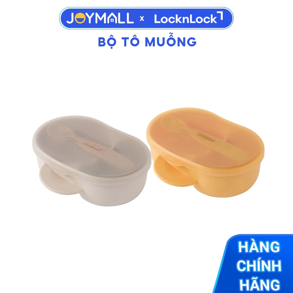 Bộ Tô Muỗng Locknlock Little Luv Portable Bowl&Spoon HPP963 Cho Bé Kèm Nắp, Hàng Chính Hãng -JoyMall