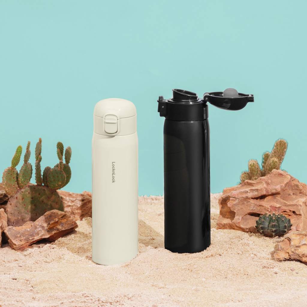 Bình giữ nhiệt LocknLock Round One-touch Tumbler 500ml LHC3296