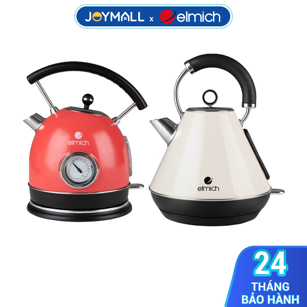 Ấm đun siêu tốc Elmich KEE-1776, KEE-1778 1.8L, Hàng chính hãng, báo nhiệt độ bằng đồng hồ cơ