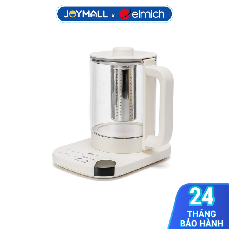 Ấm Pha Trà Đa Năng Elmich KEE9146 1.6L 800W, Hàng Chính Hãng, Điều Khiển Cảm Ứng, Có Hẹn Giờ-JoyMall