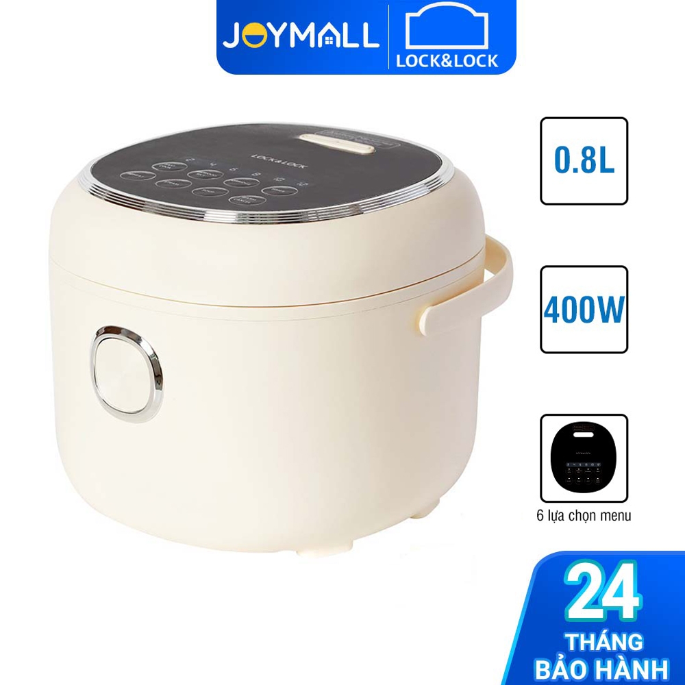 Nồi Cơm Điện Lock&Lock EJR716IVY 0.8L 400W - Bảo Hành 12 Tháng - Hàng Chính Hãng - JoyMall