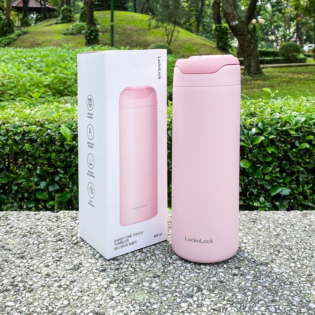 Bình giữ nhiệt LocknLock Dandy One Touch Tumbler 420ml - LHC3281
