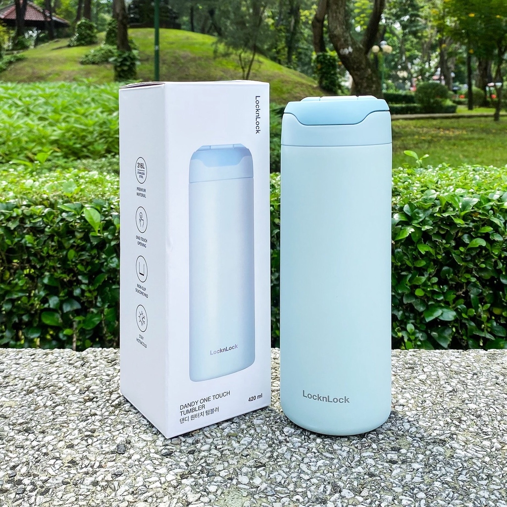 Bình giữ nhiệt LocknLock Dandy One Touch Tumbler 420ml - LHC3281